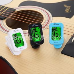 2024 Digital Clip-on Electric Tuner Guitar Bass Ukulele Violin Universal Tuner LCDScreen Rotatable Accurate Tuning Guitar Accessories