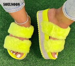 Rhinestone Slippers Women y Slides White Pink Platform ry Slipper Female Flip Flops Summer Ladies Sandals Q05087563002