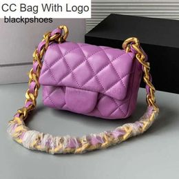 Chanellly CChanel Chanelllies Other Top Bag cc Bags 22P bag Real Lambskin CC Leather Classic Mini Flap Quilted Bags Thich Gold Matelasse Chain Turn Loack Shoulder und