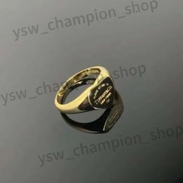 Pure Silver Correct Sign Tiffanyjewelry Ring Tiffanyring Love Designer Women Men Ring Highest Quality Pure 18k Tiffanyjewelry Gold 240