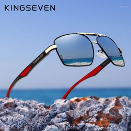 Aluminium Men's Sunglasses Polarised Lens Brand Design Temples Sun Glasses Coating Mirror 7719 237o