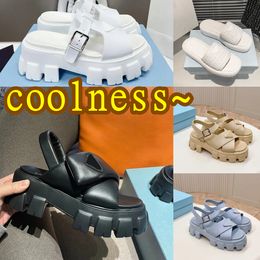 2024 New Designer Sandals Rubber Thick Soled Baotou Ladies Casual Heightening Buckle Woman luxury white Outdoor Beach coolness exercise Sandal With Box size 35-40