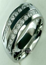 His mens stainless steel solid ring band wedding engagment ring size from 8 9 10 11 12 13 14 15289h2376974