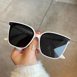 Sunglasses Korean Fashion Style Women Square Shape Anti-reflective Men's Sun Glasses Party Dancing Female Sunglass