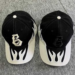 Ball Caps Star with Hip Hop Hat Best-selling High Street Fashion Flame Baseball Cap Outdoor Street Cool Tide Brand Sun Shield Caps T240429