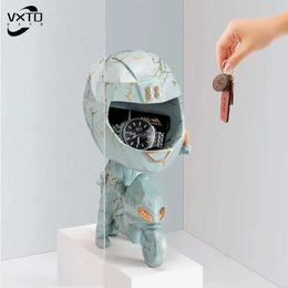 Decorative Objects Figurines Creative Entrance Hall Key Storage Ornaments Shoe Cabinet Wine Cooler Motorcycle Locomotive Model Hand-Made Home Decoration T240505