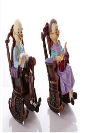 decoration small creative living Old man old lady art sculpture old man decoration home bedroom trinkets decoration handpainted c5879518