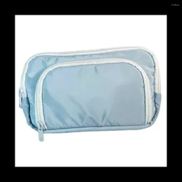 Storage Bags Student Pencil Bag Ins Large-Capacity Simple Front Window Stationery Box Girl Cosmetic