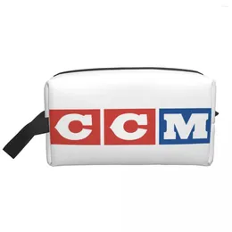 Storage Bags Custom CCM Canada Logo Hockey Travel Cosmetic Bag Women Makeup Toiletry Organizer Ladies Beauty Dopp Kit