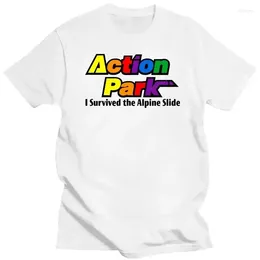 Men's Tank Tops Mens Brand Fashion T-shirt Summer T Shirts Action Park I Survived The Alpine Slide Unisex Short Sleeve Male Casual Tee-shirt