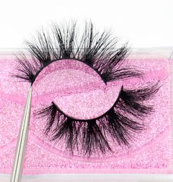 Luxury 5D Mink Hair False Eyelashes Wispy Cross Fluffy Mink Lashes Extension Tools Makeup Handmade Mink Eyelashes K116825781