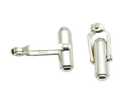 Beadsnice Mens cufflink Backs for Beading 925 Sterling Silver Cufflink Finding Backing Supplies ID 274983338694