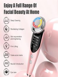 7 in 1 RF EMS Micro Current Lifting Device Vibration LED Po Therapy Face Skin Rejuvenation Wrinkle Remover Facial Massager Pe248o7728974