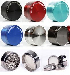 4 Layers Grinders Coloured Herb Grinder Smoking Accessories Zinc Alloy 40 50 55 63mm Diameter CHROMIUM CRUSHER Sharpstone Dab Tool8612735