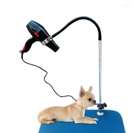 Dog Apparel Selling Grooming Pets Bathing Beauty Hair Dryers Round Shape Mounting Bracket Clip 360 Degree Adjusted Metal Hose