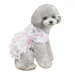 Dog Apparel Legendog Summer Dress Wedding Skirt Lace Sequins Pet Clothes For Small Medium Dogs Sweet Mesh Cat Short Skirts