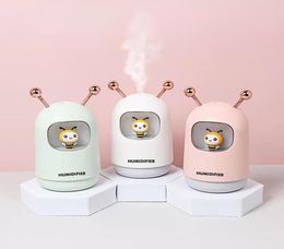 Home Appliances USB Humidifier 220ml Cute Pet Ultra Cool Mist Aroma Air Oil Diffuser Romantic Colour LED Lamp7990600