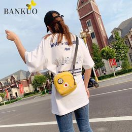 Bag BANKUO 2024 Spring Handbags Canvas Women's Zipper Messenger Bags Fashion Casual Cute Daily Floral Girl Shoulder X157