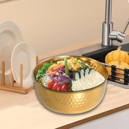 Bowls Stainless Steel Kneading Bowl Cooking Large Container Salad Ramen For Kitchen Picnic Restaurant