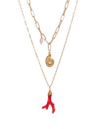 designer necklace Jewellery 17 styles multi layers necklaces women choker with shell pearl starfish pendant gold plated sea serials 8852066