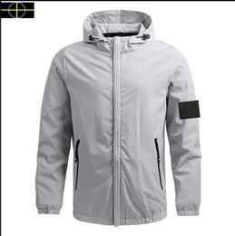 stone jacket island 23s plus size coat Spring and Autumn Men's Windbreaker Golf Brand LOGO Comfortable Coat Travel Thin Section Windproof Large Size Coat v15