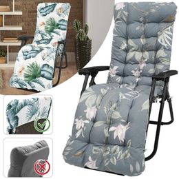 Pillow Long Recliner Chair Fashion Lounger Anti-Slip Patio Printed Pads Window Sitting Home Decor