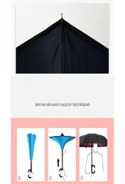 Handle Inverted Windproof Double Layer Rain Umbrellas For Women Multifunction Portable Umbrella Folding Reverse jllxVn1155833