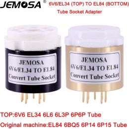 Amplifier 1PC 6V6 6L6 6P3P 6P6P EL34 TO EL84 6BQ5 6P14 6P15 Vacuum Tube Socket Adapter HIFI Audio Vacuum Tube Amplifier Converter Socket
