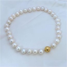 Beaded Necklaces Luxury Tb Brand Pearl Necklace Choker Womens Party Jewelry Sailormoon 44Cm Short Chokers Nature Pearls Bride Drop Del Ot2Gf