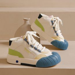 2024 Sonbahar Sıcak Satış Yüksek Rise Kalın Ayakkabı Sıradan Çok Yönlü Spor Mavi Ayakkabı Gai