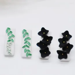 Dangle Earrings Spring Summer Drop Clay Leaf Flowers Stud For Women Girls Fashion Handmade Soft Earring Jewellery Accessory