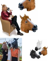 Cosplay Halloween Horse Head Mask animal Party Costume Prop Toys Novel Full Face Head Mask WCW9787668675