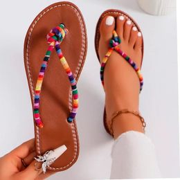 Slippers Flip Flops Flats Shoes Women Fashion Summer Clip Toe Sandals 2024 Dress Outdoor Beach Walking Zapatos Female Slides