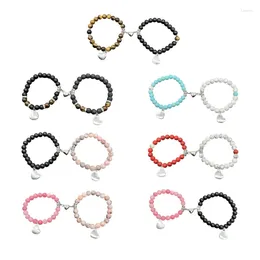 Charm Bracelets 2Pcs Stylish Bracelet Set Love Distance Matching Show Your And Intimacy Suitable For Various Occasion