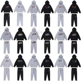 Mens Tracksuits Mens Tracksuits Trapstar London Sweater Suit Hoodies Embroidered Shooters Sweatshirt Trousers Sportswear Streetwear Pullover Casual Clothesff