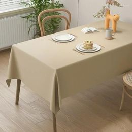 Table Cloth High-grade Wash-free Tea Sheepskin Tablecloth Rectangular Waterproof Oil-proof Mat Black