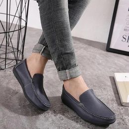 Casual Shoes Tendon Bottom Hollow Leather Men's Genuine Summer Hole Sandals Soft