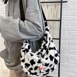 Evening Bags Cow Pattern Elegant Design Women Tote Handbags Casual Large Capacity Ladies Shoulder Bag Simple Fashion Female Messenger