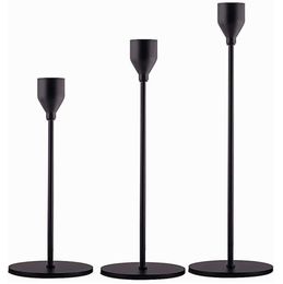 3 Pcsset Candle Holders Decorative Candlestick Holder for Wedding Dinning Party Metal Taper Candles Stand JK2009KD19634383