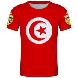 TUNISIA t shirt diy free custom name number tun T-Shirt nation flag tunisie tn islam arabic arab tunisian print photo 0 clothing 297G