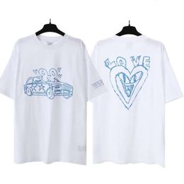 designer T-shirts VTM Classic Luxury Mens crop tops High quality Hip-hop white t shirts women New oversized Cotton Short-sleeved tees Brand Clothing 2024