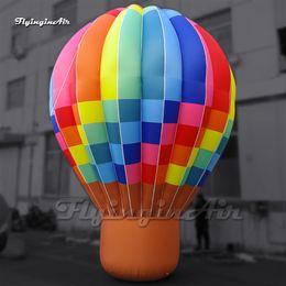 wholesale Amazing Outdoor Large Inflatable Fire Ballon Model Airblown Replica Hot Air Balloon With Blower For Event Show