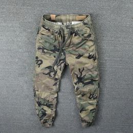 Male Trousers Casual Mens Cargo Pants Camouflage Camo Trekking Loose Korean Style Oversize est High Quality Big Size 240423
