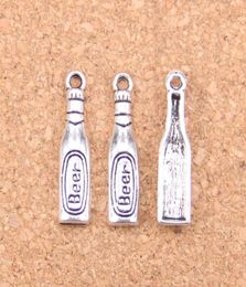 150pcs Antique Silver Bronze Plated beer bottle Charms Pendant DIY Necklace Bracelet Bangle Findings 246mm9988800