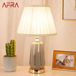 Table Lamps AFRA Contemporary Ceramics Lamp Luxurious Living Room Bedroom Bedside Desk Light El Engineering Decorative Lights