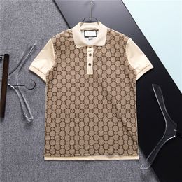 Designer Polo Shirts Mens Polos shirts men fashion Tees classic multiple Colour lapel short sleeves Plus Embroidery business casual Cotton breathab M-3XL#175