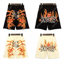 Palm PA 2024ss New Summer Flame Logo Casual Men Women Boardshorts Breathable Beach Shorts Comfortable Fitness Basketball Sports Short Pants Angels 8560 SWM