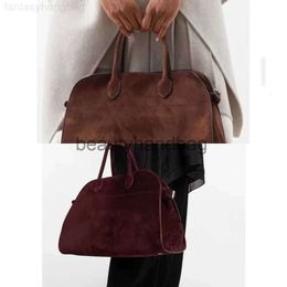 The Row TR commuter Bags Leather tote Designer advanced sense one shoulder bucket Classic tote 39I4