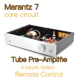 Amplifier Finished Machine Marantz 7 Tube PreAmplifier With Remote Control 4 Inputs Select