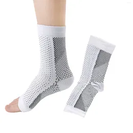 Women Socks Foot Angel Anti Fatigue Compression Sleeve Ankle Support Running Cycle Basketball Sports Outdoor Men Brace Sock